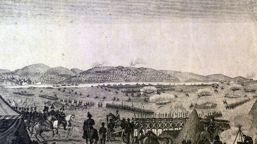 Турците се предават при Слободзия.