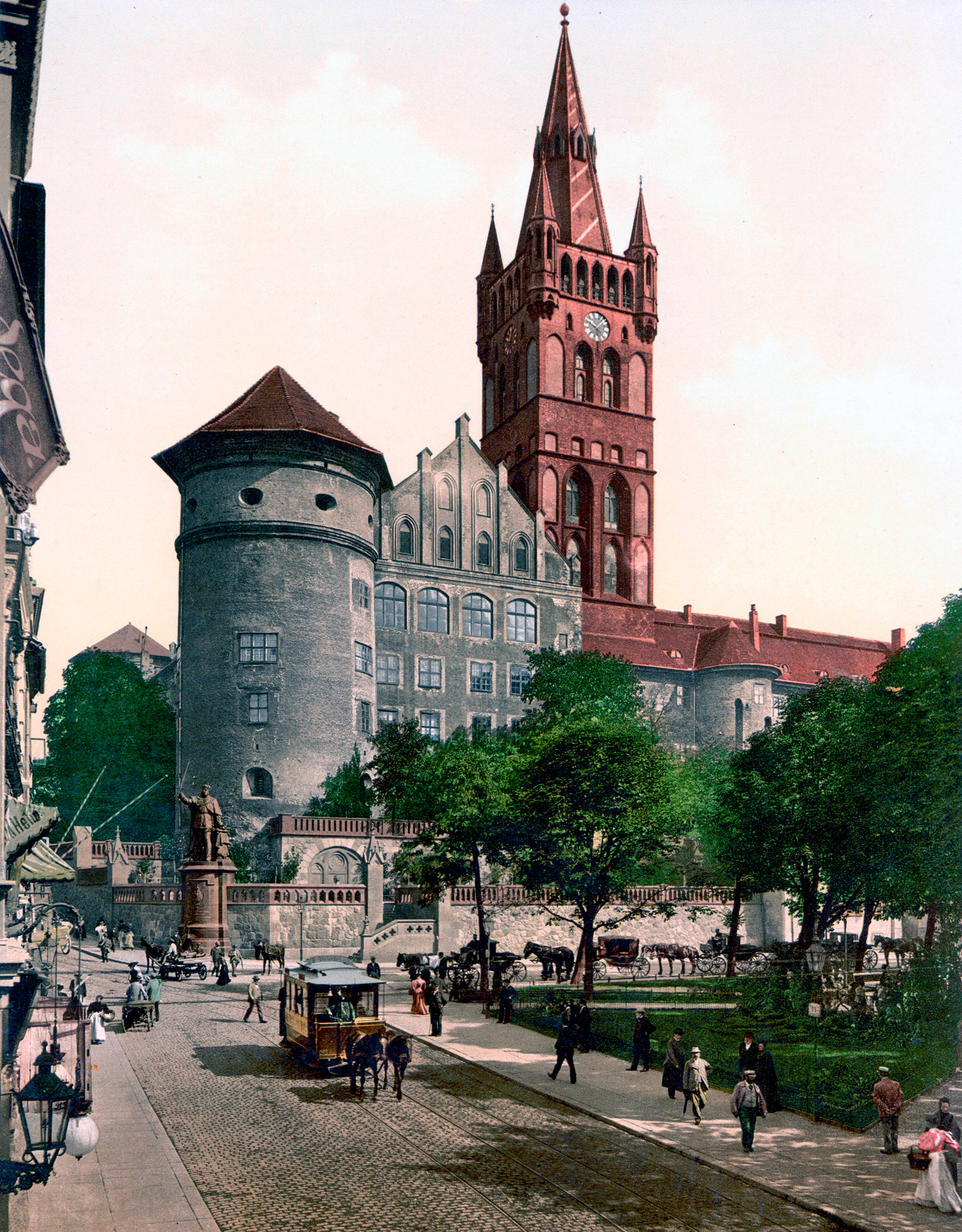 Gravura gradu v Königsbergu, današnjem Kaliningradu, 1895.