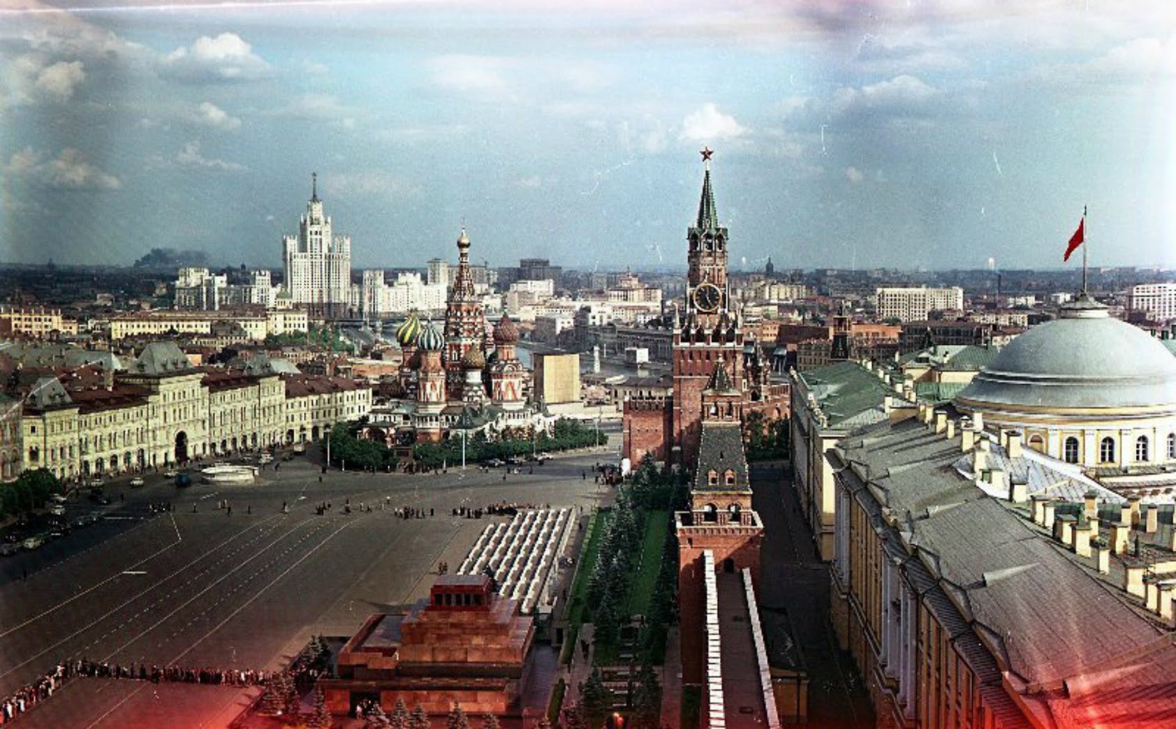 赤の広場、1960年代。