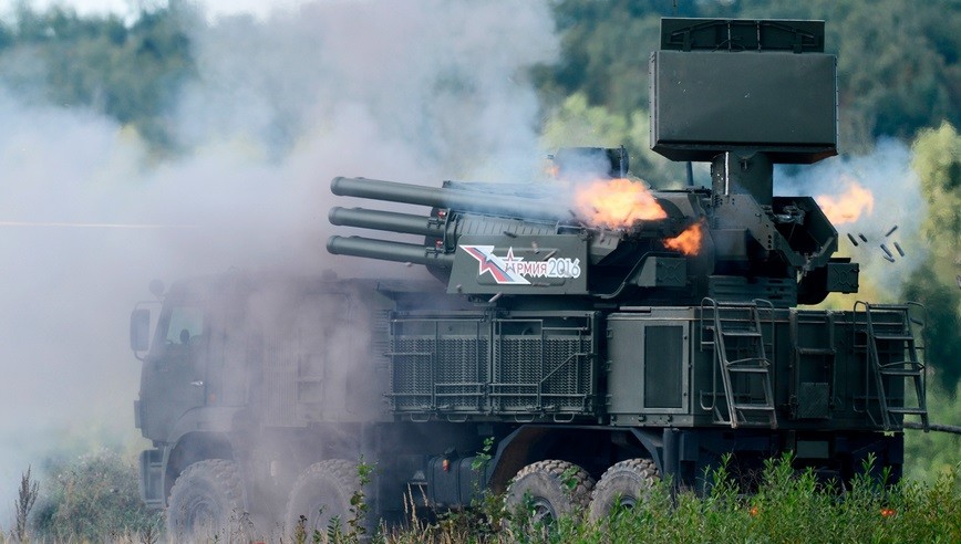 Zenitni raketno-topovski sistem 96K6 »Pancir-S1« na Mednarodnem vojaško-tehnološkem forumu Armija 2016 na vojaškem poligonu Alabino.