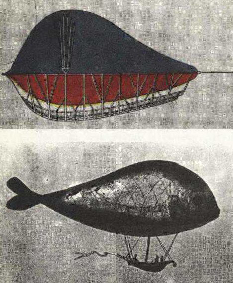 Први руски цепелин. Дизајн Франца Лепиха