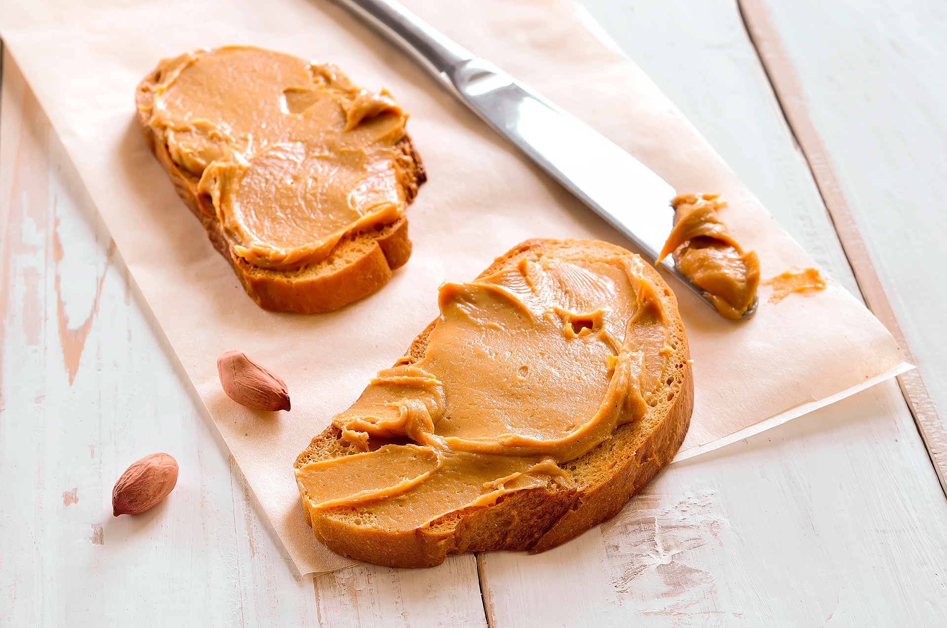 Peanut butter sandwiches.