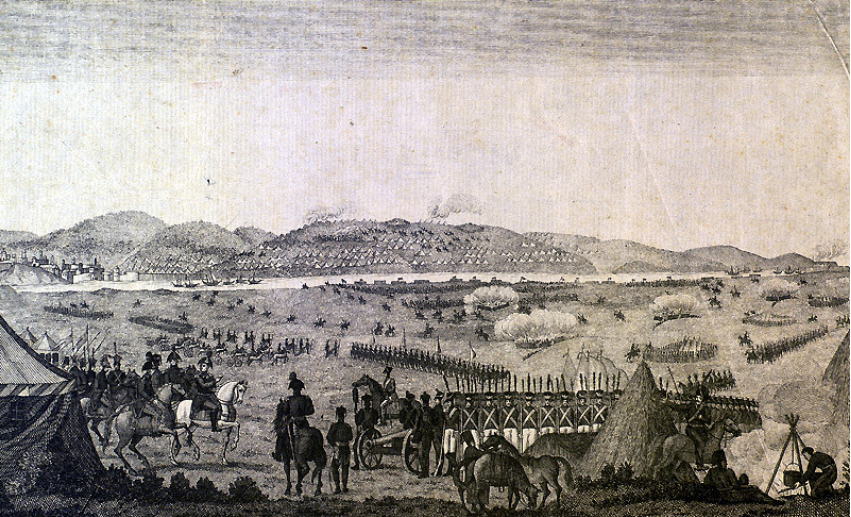 Predaja turških vojakov pri Sloboziji.