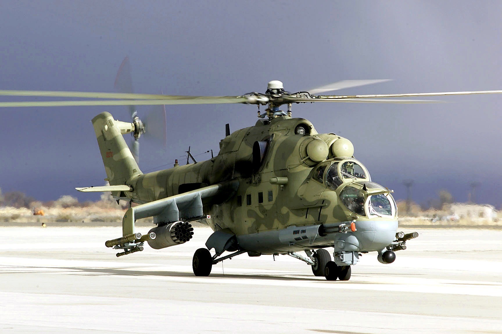 Helicóptero Mi-24.