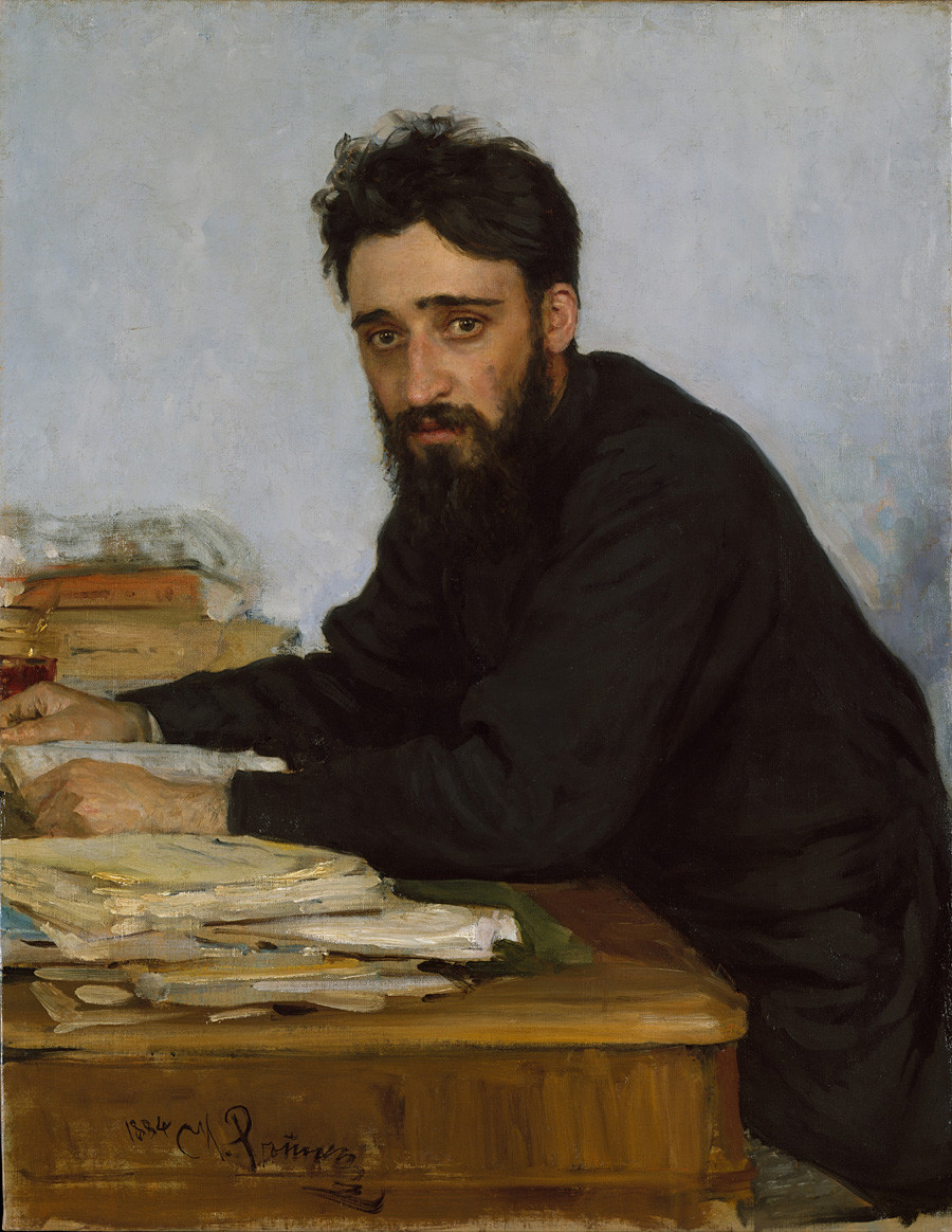 Portrait of Vsevolod Garshin by Ilya Repin
