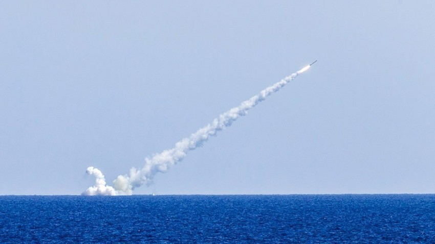 Ракета „Калибар“ лансирана од подморницата „Велики Новгород“ на 14.09.2017.