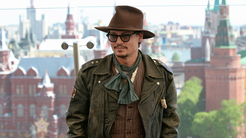 Johnny Depp u Moskvi.
