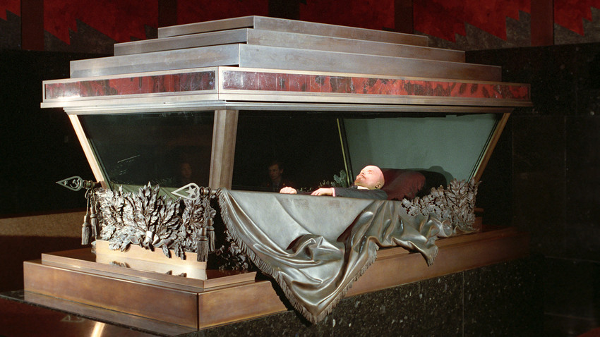 For almost a century, USSR's founder Vladimir Lenin lies dead and still in the Mausoleum on the Red Square