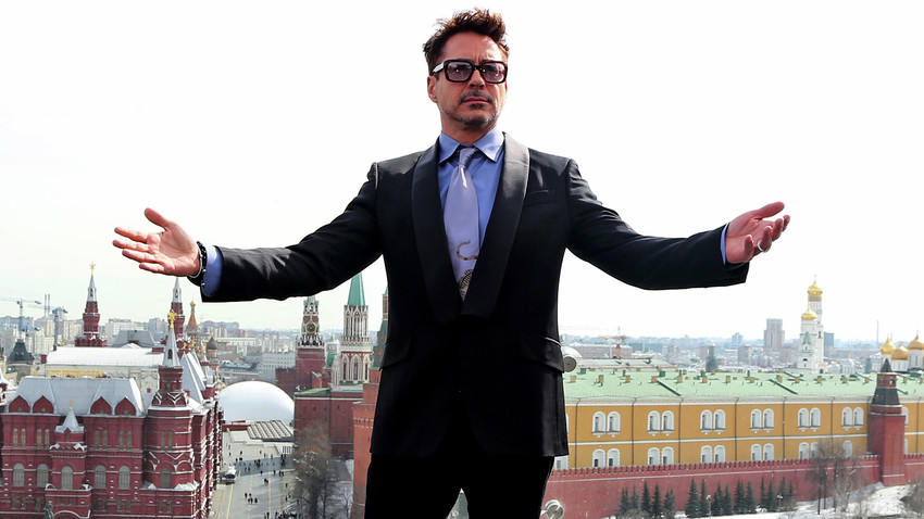 Robert Downey Jr. in Moscow
