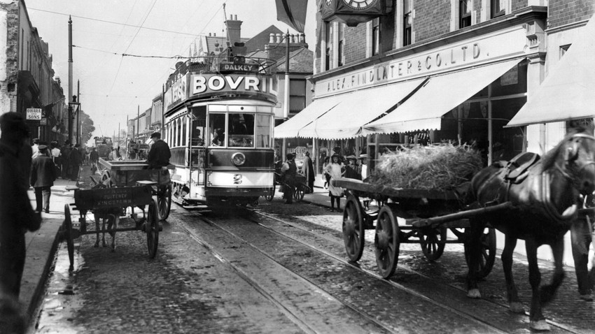 Electric Tram in Dublin, circa 1906