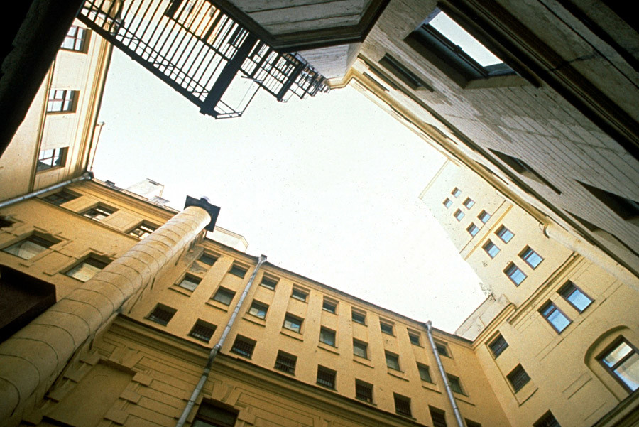 Picture of one of the inner courtyards of Lubyanka.