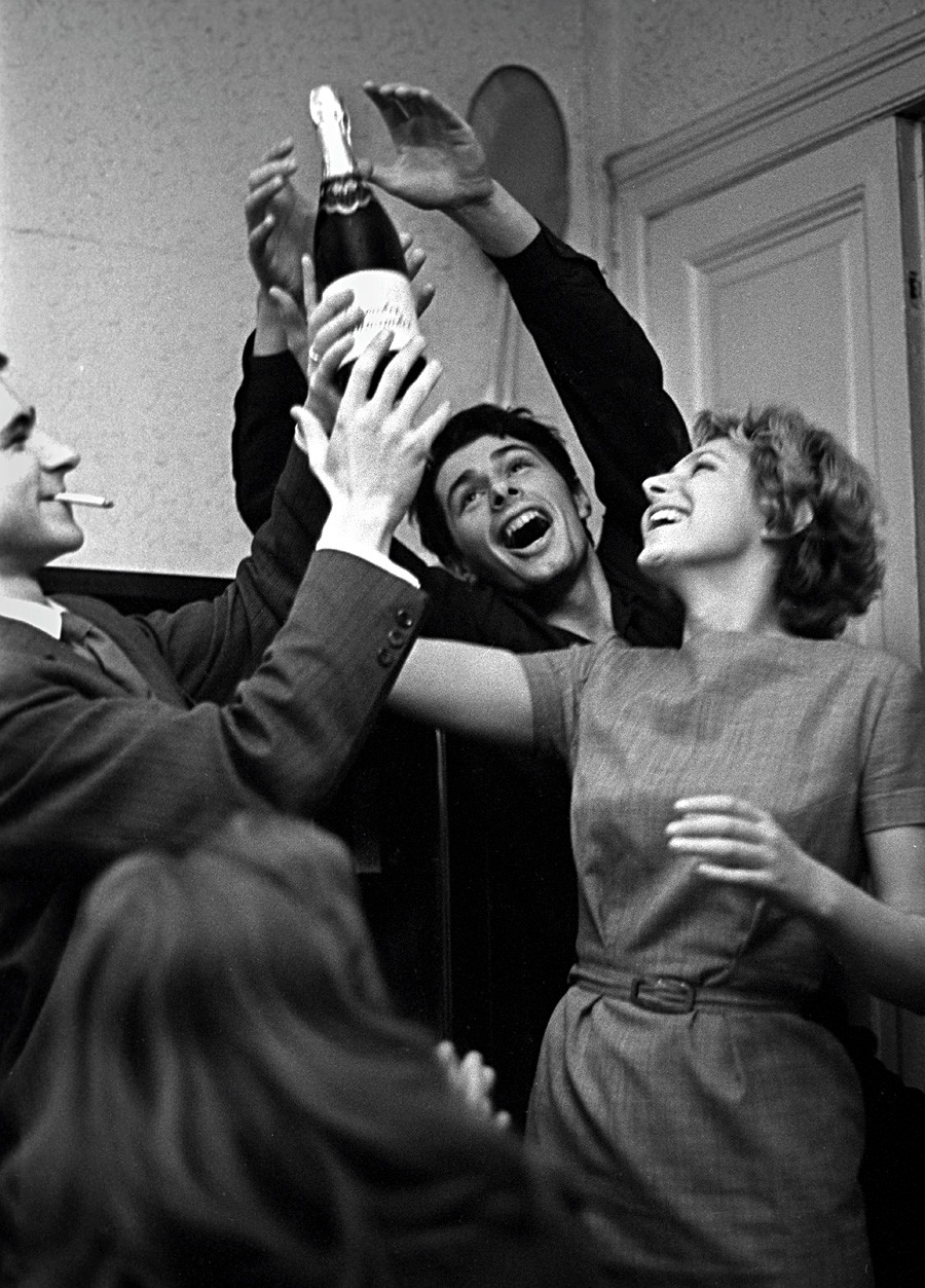 A student party in the Soviet Union