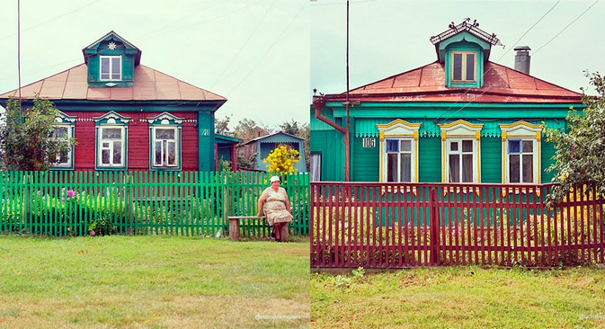 Na ruskem podeželju še danes najdemo ogromno starih ruskih izb. Zadošča že nekaj kilometrov vožnje iz velikih mest.