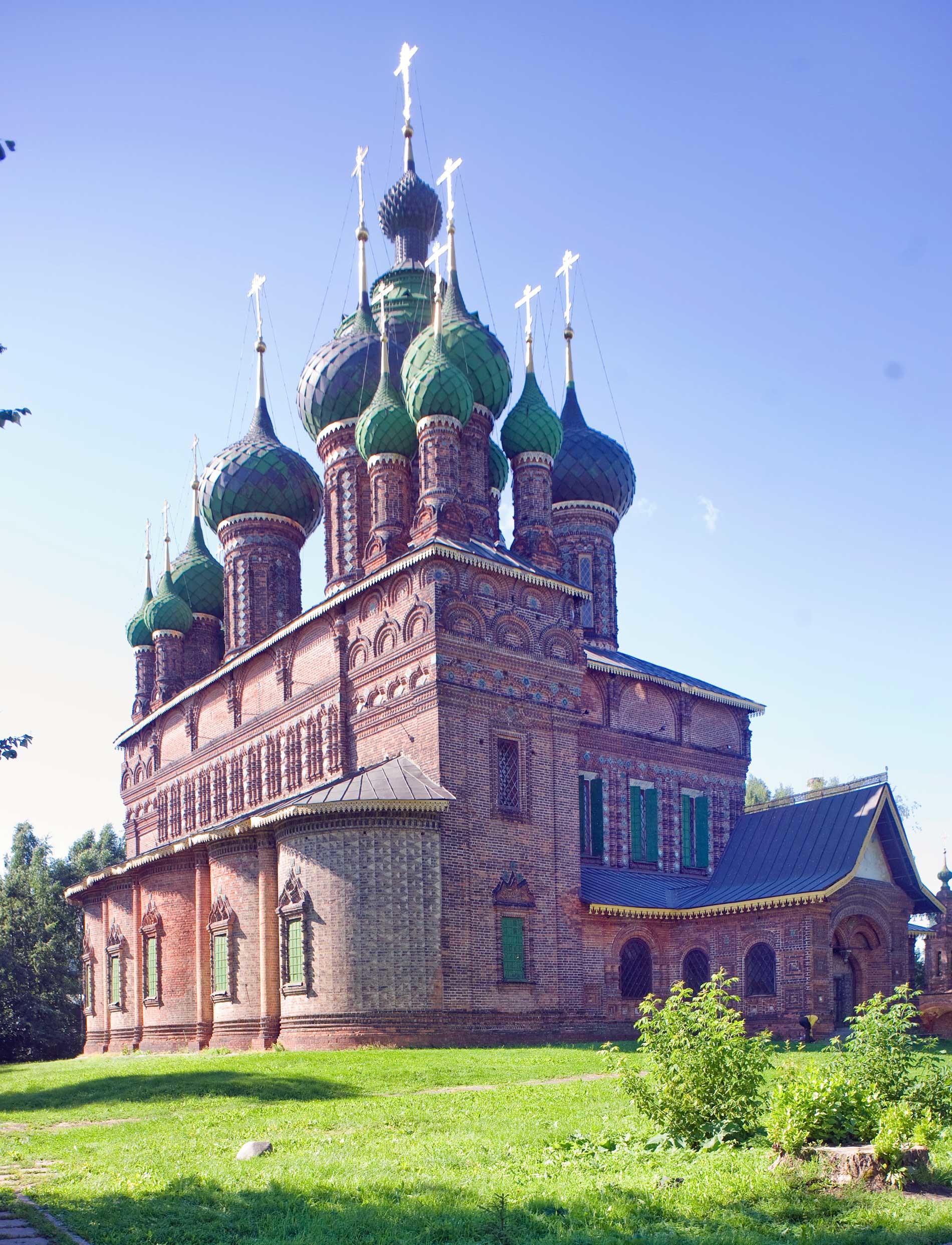 Church of Decapitation of John the Baptist. Northeast view. Aug. 15, 2017.