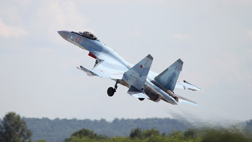 Su-35S na Međunarodnom avio sajmu MAKS-2017.