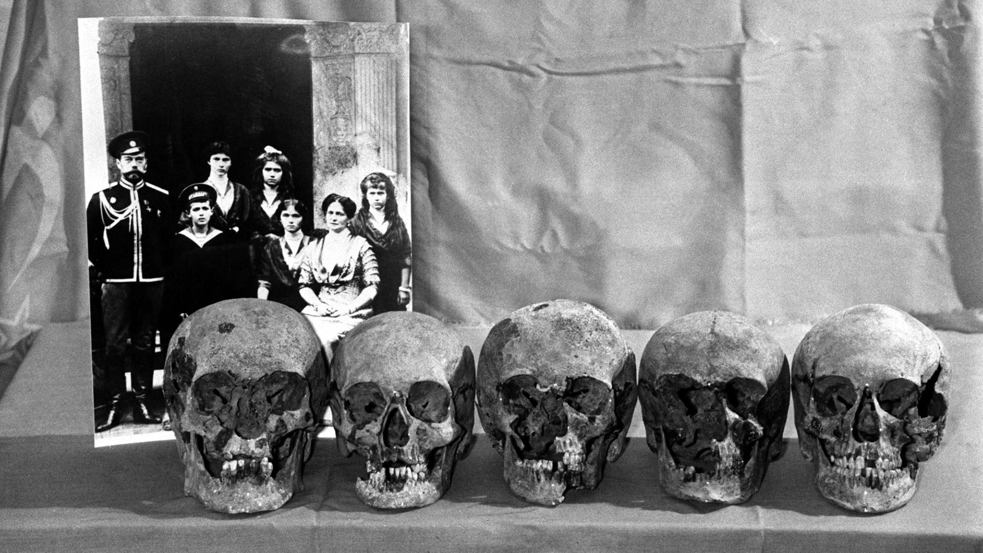 I presunti crani della famiglia imperiale 