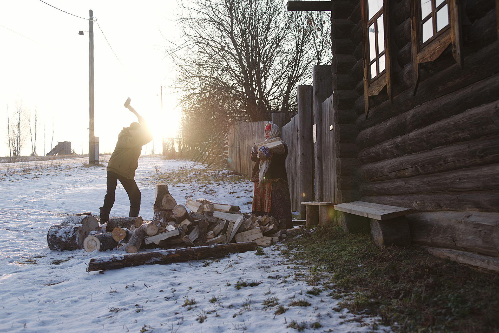 Some people live in villages that are 100 km away from the city.