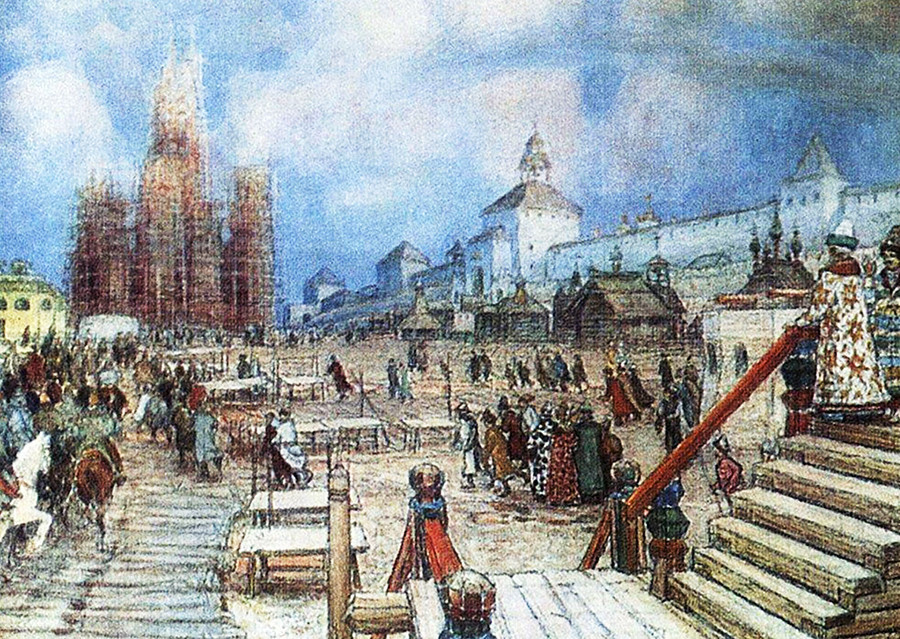 Москва во времето на Иван Грозни. 