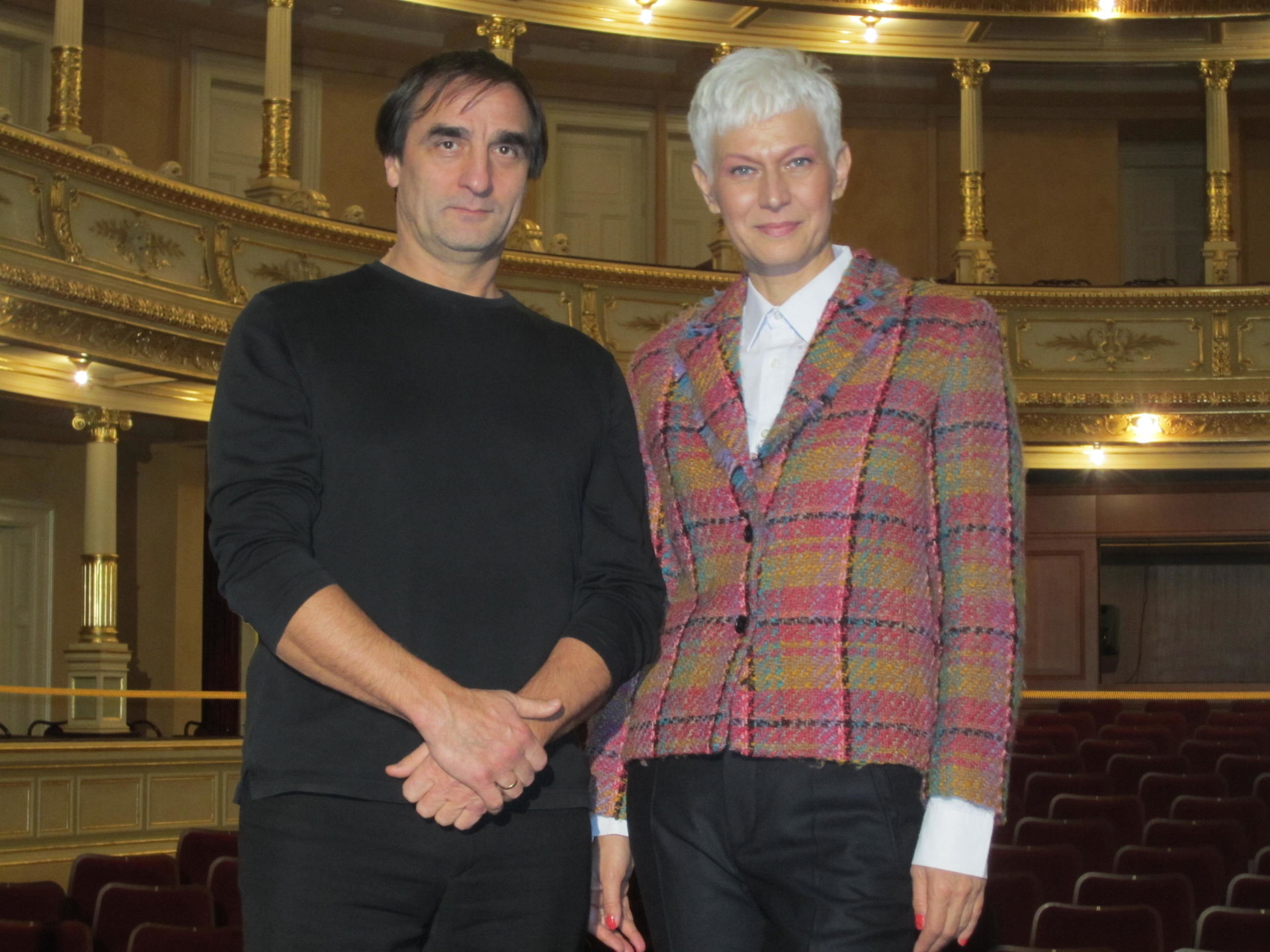 Barbra Drnač in Irek Muhamedov, nekdanji umetniški vodja baletnega ansambla v SNG Opera in balet Ljubljana.