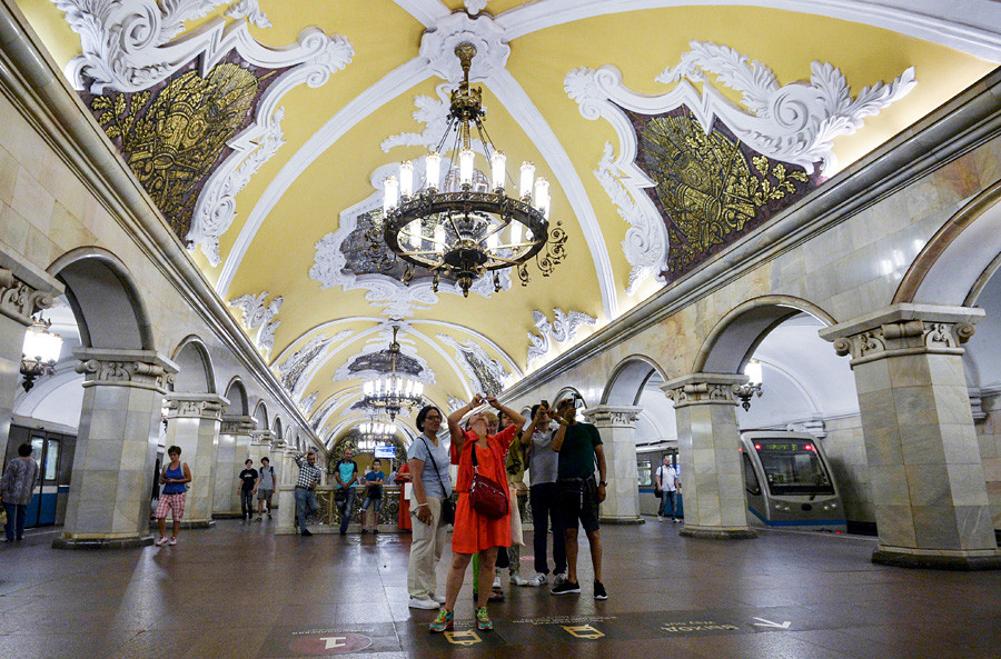Komsomolskaya station of the Moscow metro