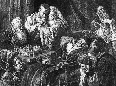 Death of Ivan the Terrible after playing chess
