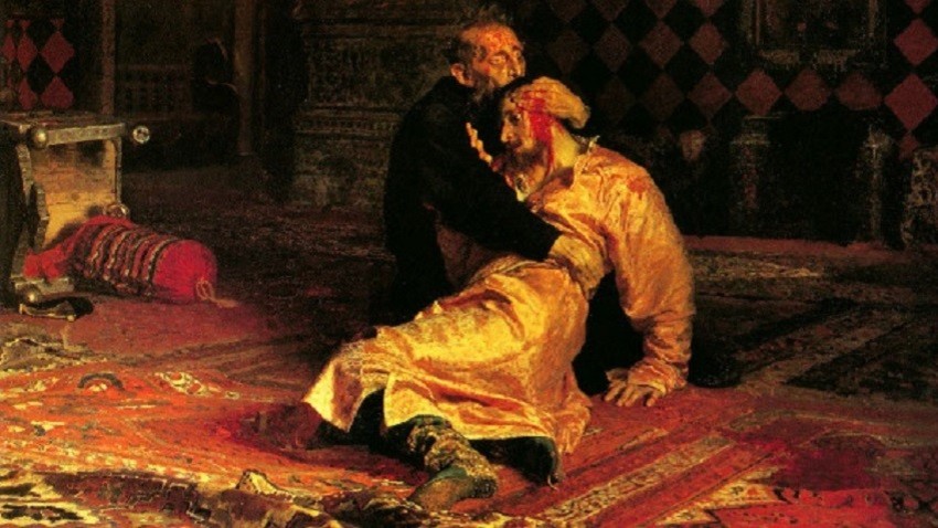 Иља Рјепин, „Иван Грозни и његов син Иван, 16. новембра 1581. године“, 1885.