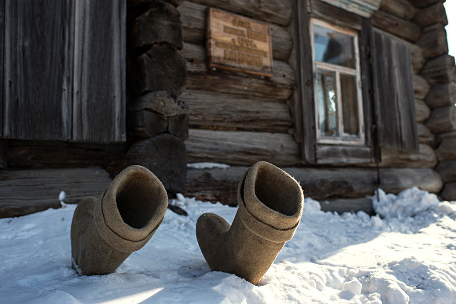 Praznovanje maslenice (pusta) v kulturno-zgodovinskem muzeju Sibirska starina v Omsku.