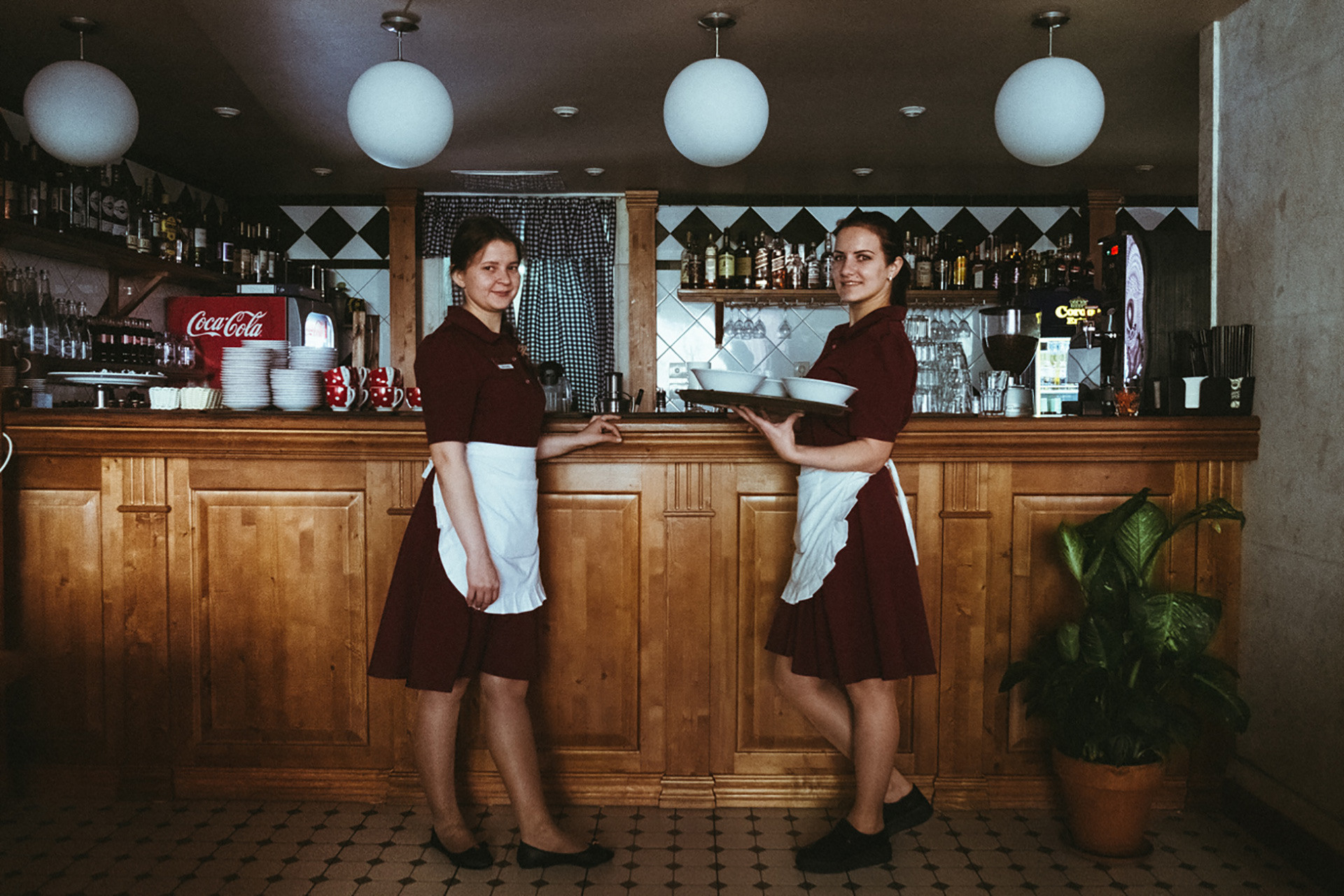 Inside the Varenichnaya cafe. 