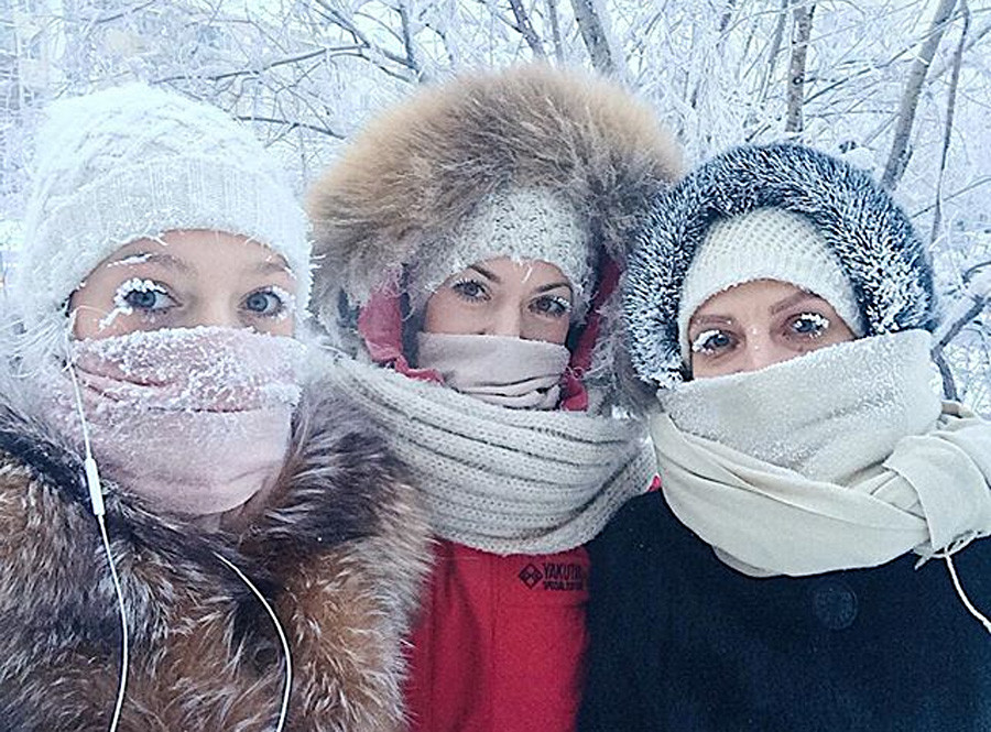 Nastja und ihre Freundinnen in Jakutsk