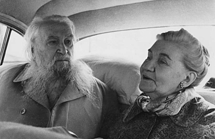 Serguéi Koniónkov y Margarita Koniónkova en la URSS.