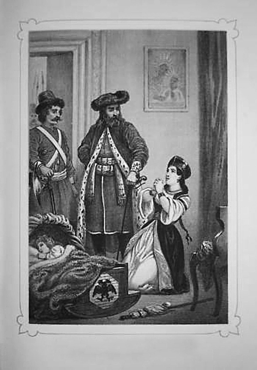Апсање на Иван VI (слика од 1850-те).