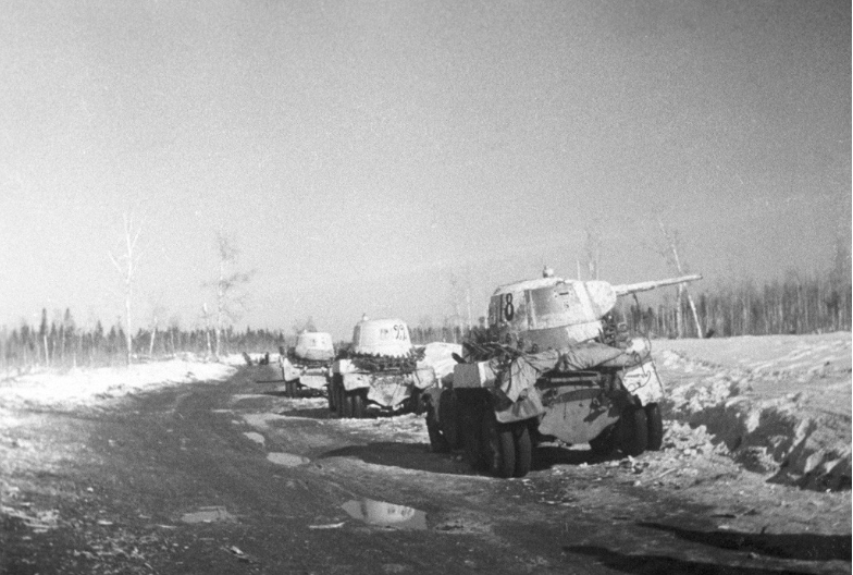 Januar 1943, tankovska brigada leningrajske fronte.
