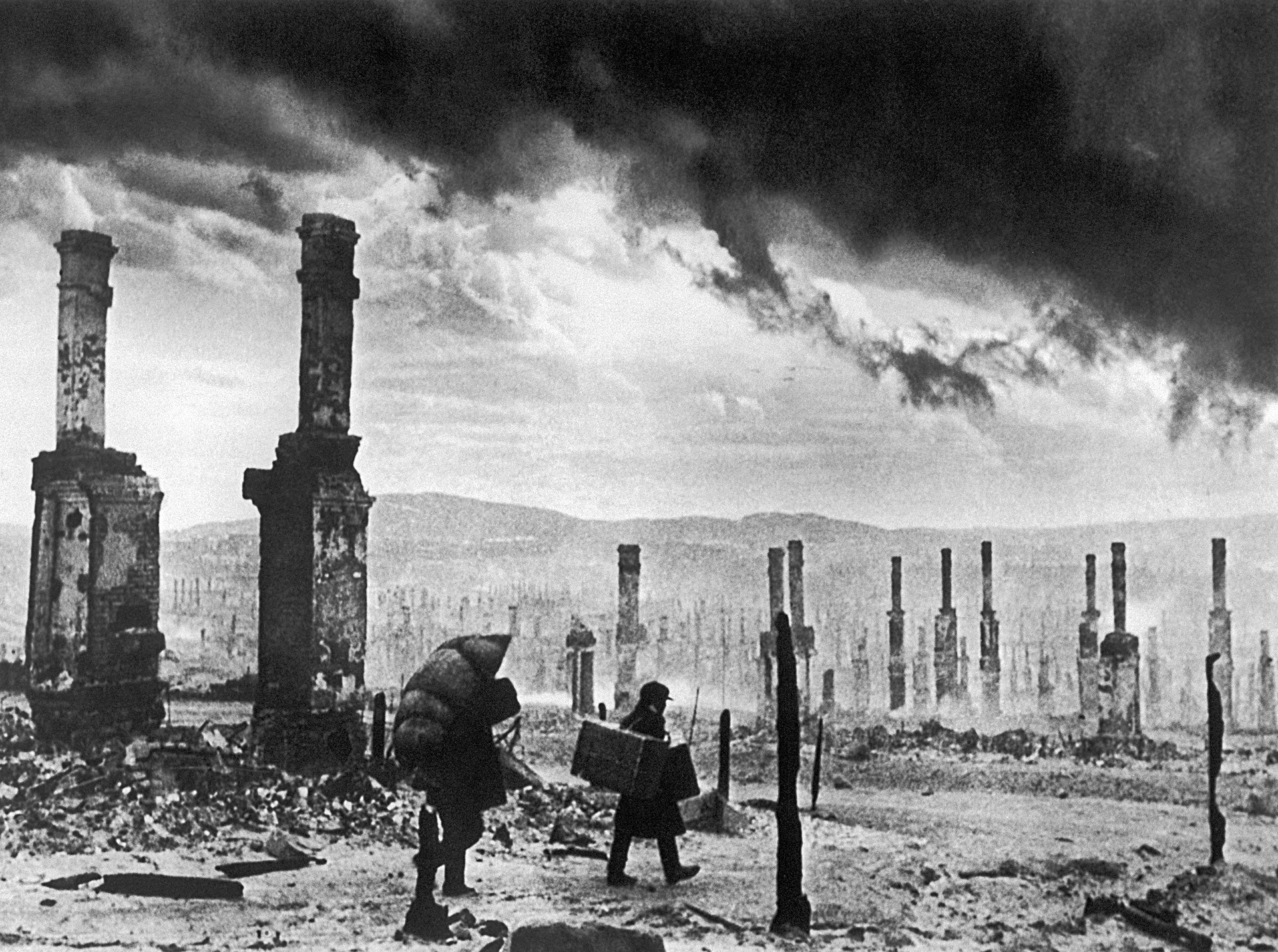 Рушевине Мурманска после Другог светског рата.