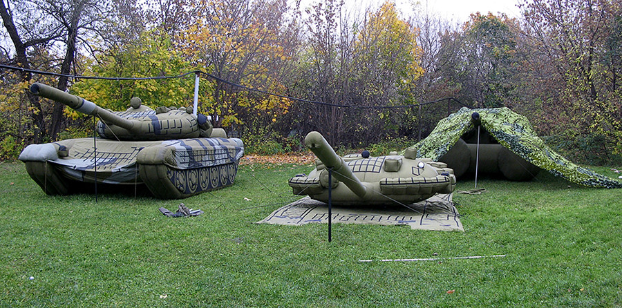 Tanques hinchables rusos.