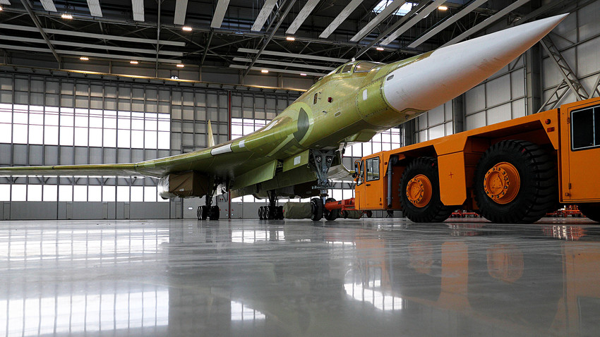 Прототип модела Ту-160М2 у Казањској фабрици авиона „Горбунов”, „ћерки” компаније „Тупољев”.