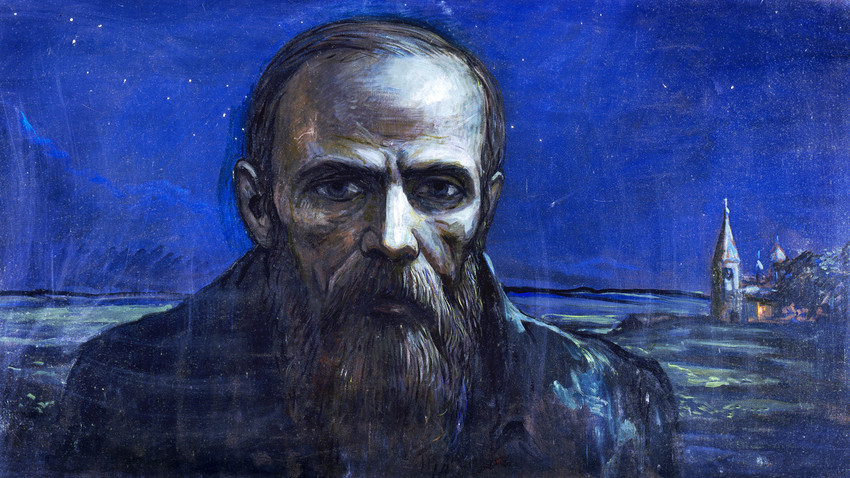 “Fedor Dostoevskij. Notte”, parte del trittico di Ilija Glazunov “La leggenda del grande inquisitore”, 1986