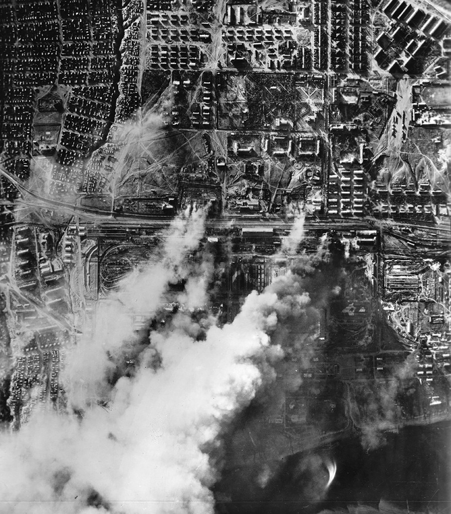 Luftangriff der Deutschen Wehrmacht im September 1942 auf Stalingrad