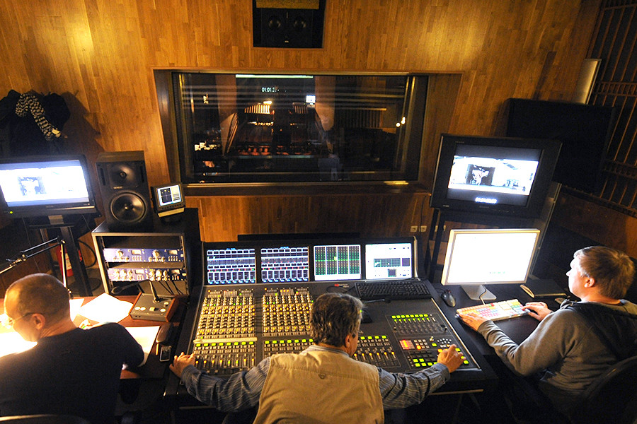 Recording at Mosfilm Tone Studio