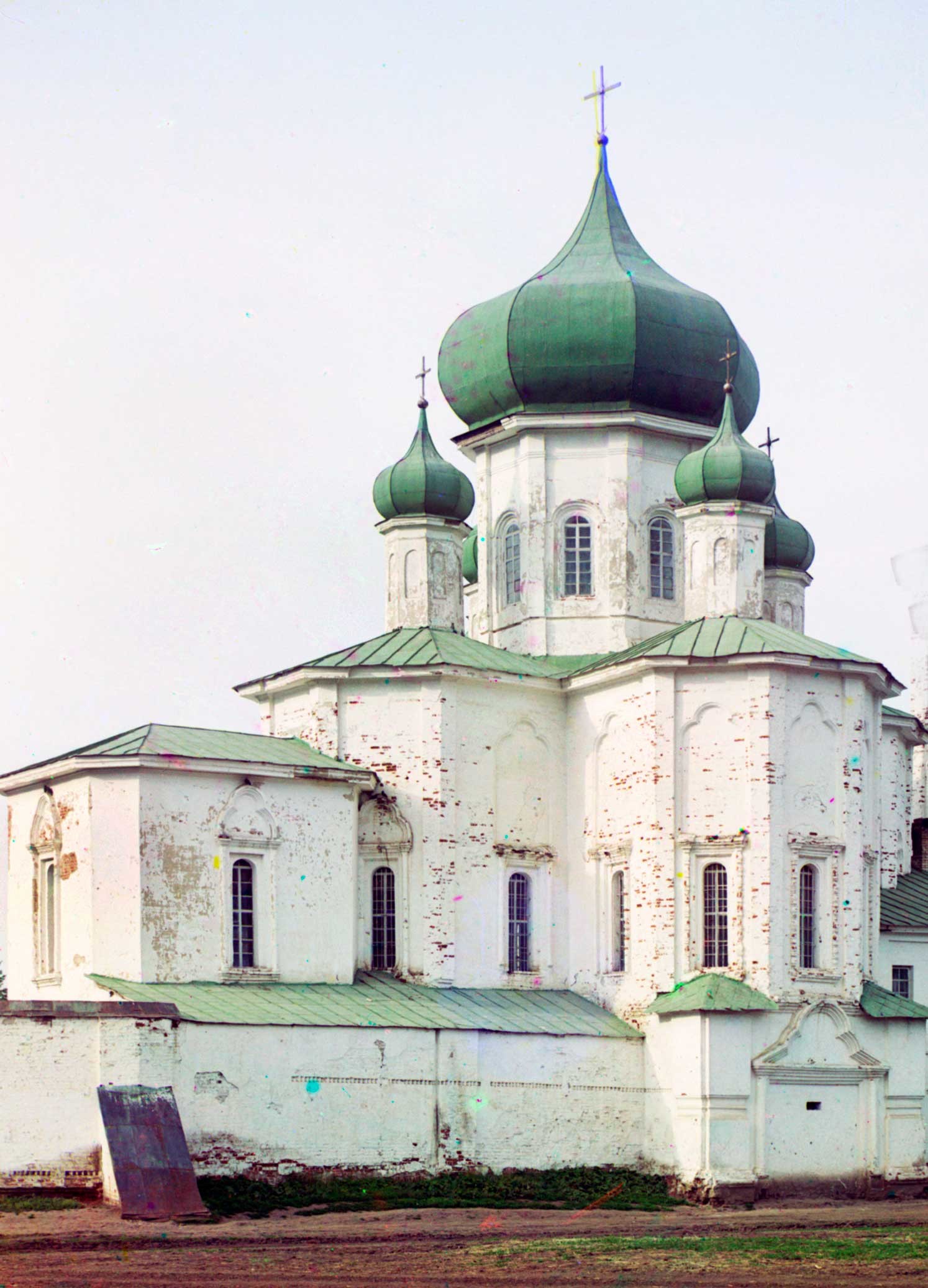 Trinity Monastery. Church of Sts. Peter and Paul, southwest view.  June 1912.