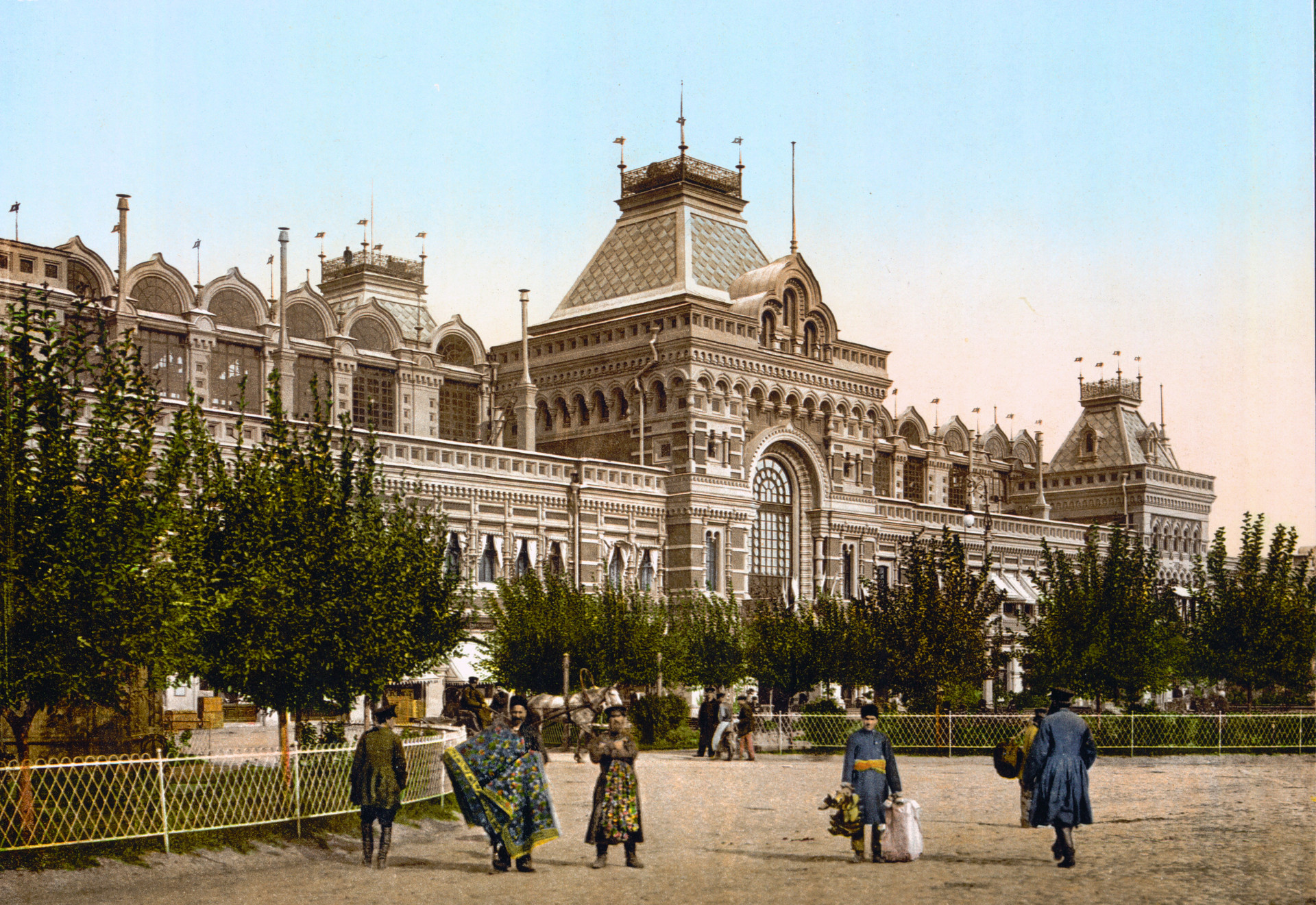 Največji trg v Novgorodu v času Murkovega potovanja po Rusiji