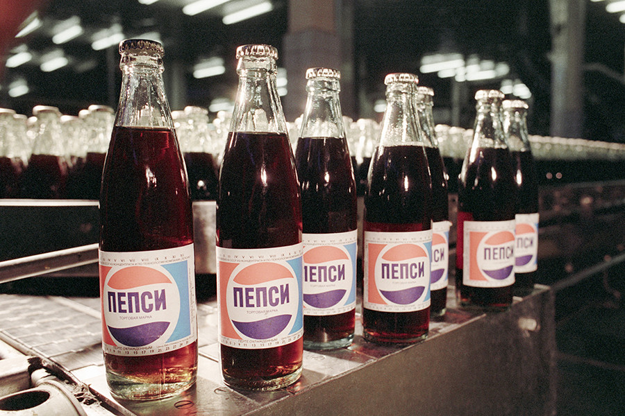 Pepsi from a Moscow-based plant, 1991.