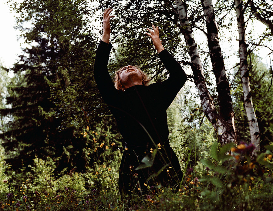 Actor Andrei Myagkov as Alyosha in Ivan Pyryev's movie 'The Brothers Karamazov'