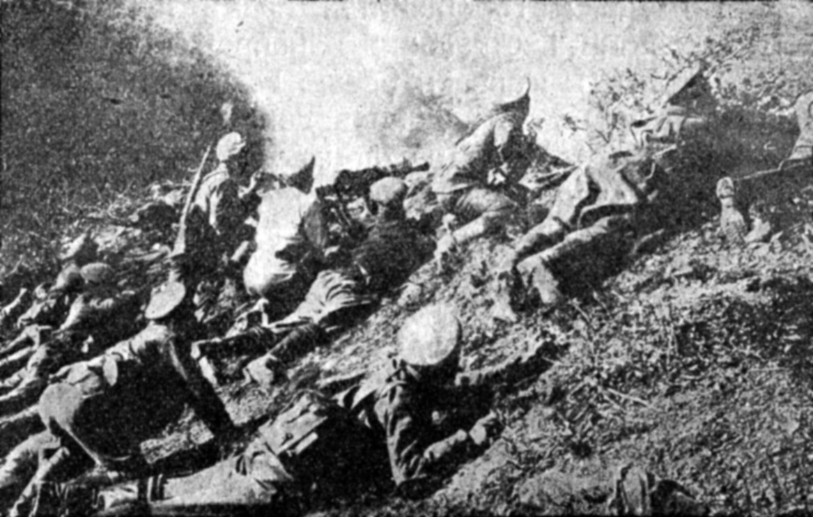 Бугарски војници на Солунском фронту.