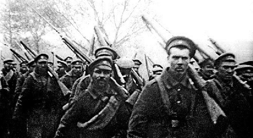 Руски војници за време Првог светског рата.