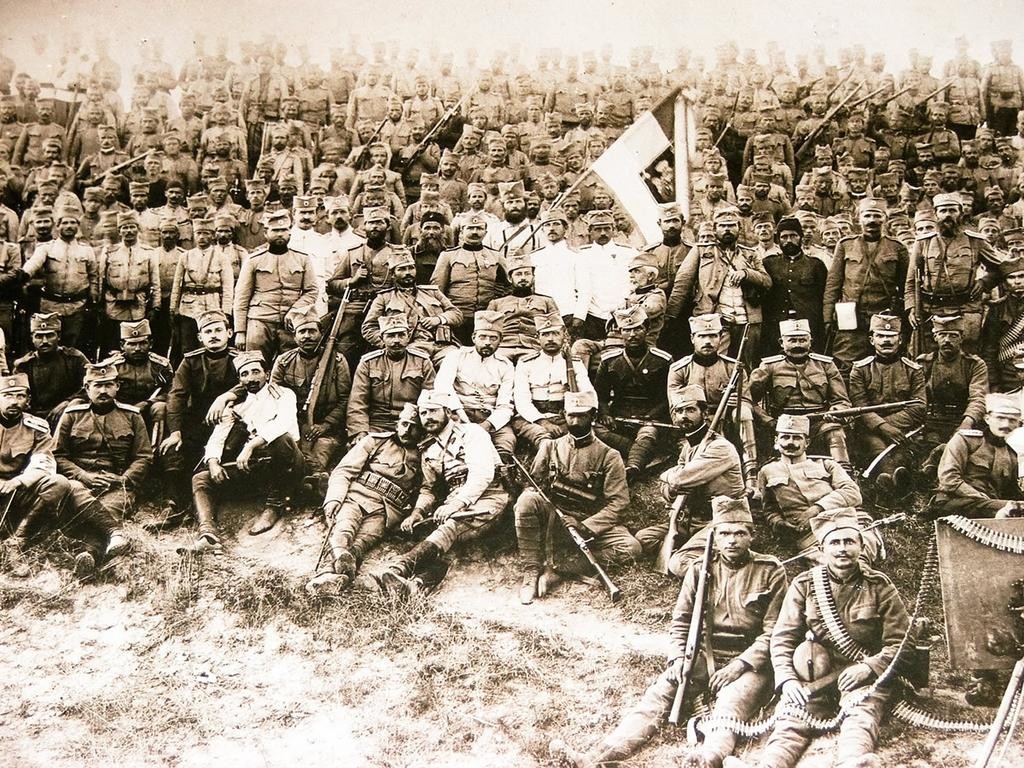 Српски војници на Крфу.