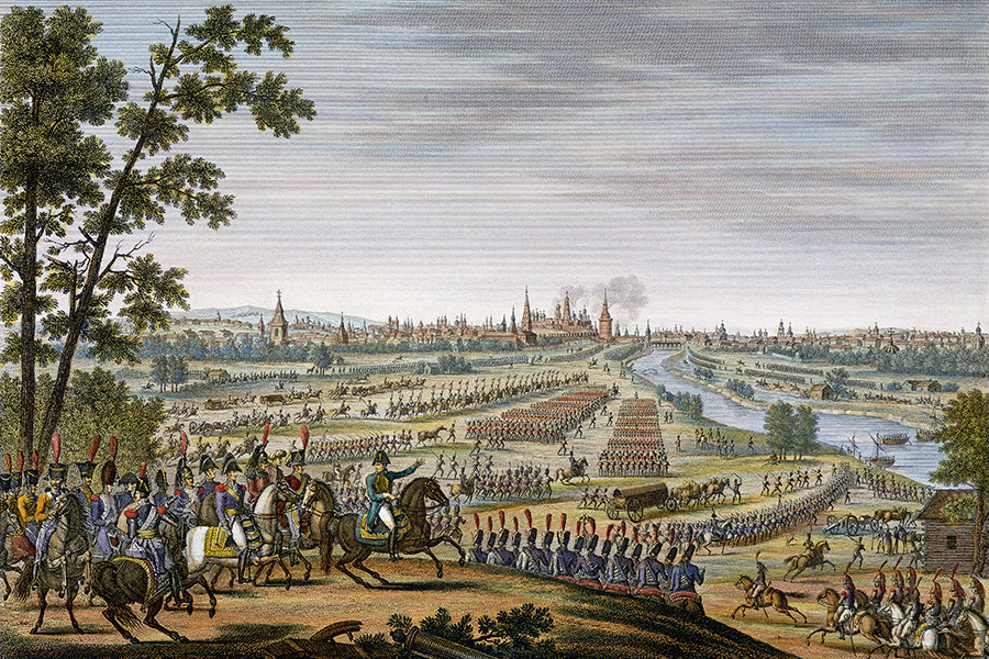 Наполеоновата войска влиза в Москва