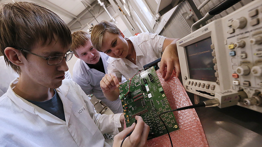 Scientists at the National Research Nuclear University MEPhI in Moscow.