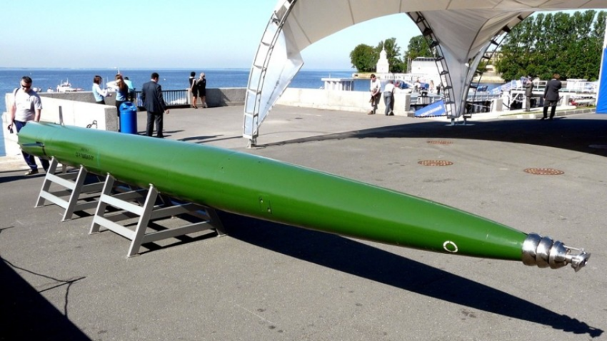 Torpedo Škval ruske izdelave. 