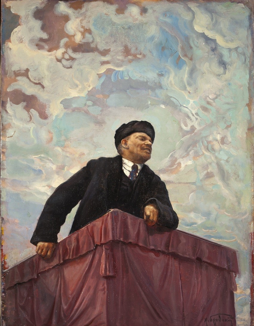 ‘V. I. Lenin en la tribuna’ (1927), obra de Isaac Brodski.