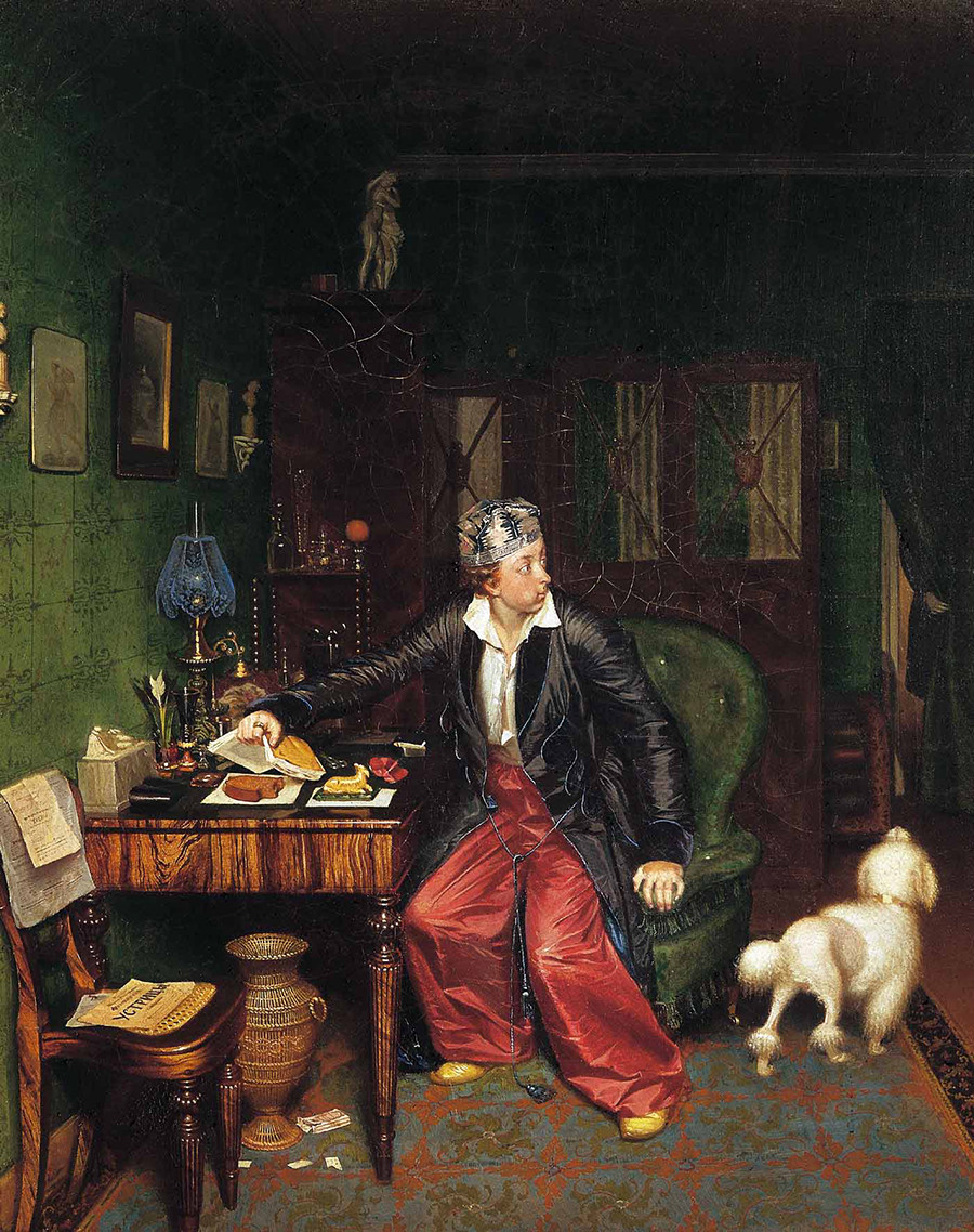 Petit-déjeuner d'un aristocrate par Pavel Fedotov, 1849-1950